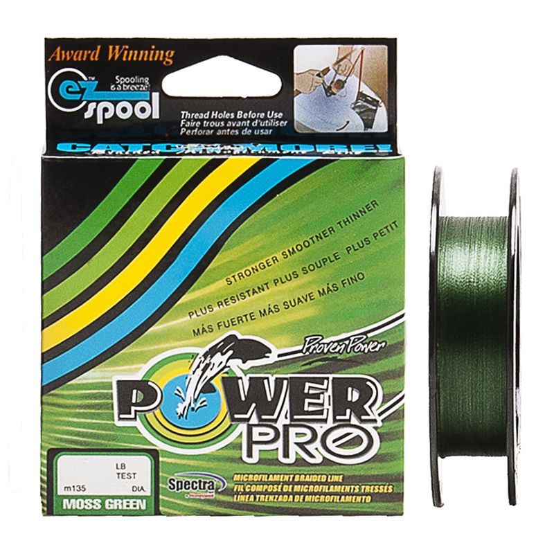 Шнур плетёный Power Pro 0,16 135М тёмно зелёный