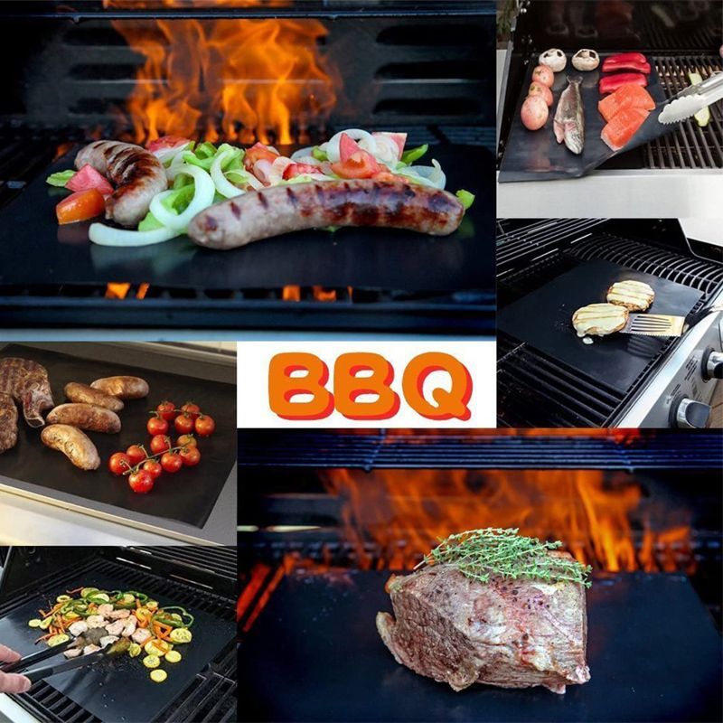 Антипригарный коврик для гриля 3 шт BBQ mat тефлон 33х40