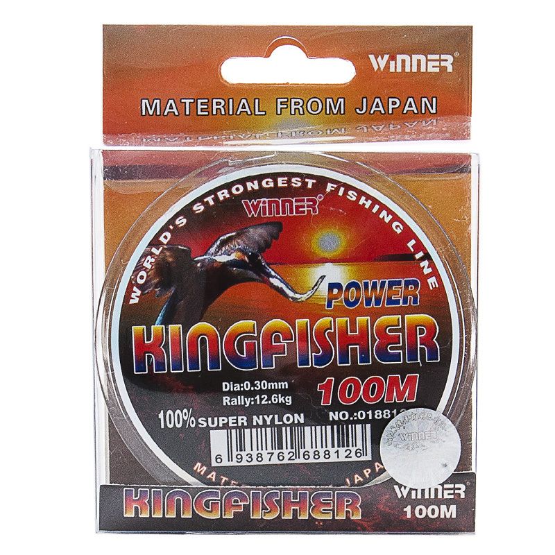 Леска для рыбалки Winner KingFisher 100m 0.30 12.6 кг multicolor