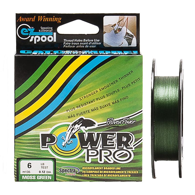 Шнур плетёный Power Pro 0,12 135М тёмно зелёный