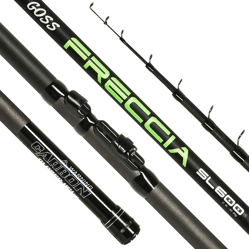 Удочка болонская телескопическая Goss Freccia Professional 6 метров карбон с кольцами тест 30-60 G