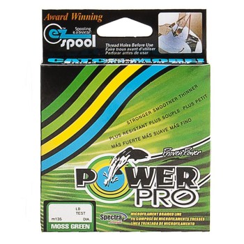 Шнур плетёный Power Pro 0,16 135М тёмно зелёный 1