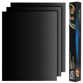 Антипригарный коврик для гриля 3 шт BBQ mat тефлон 33х40 1