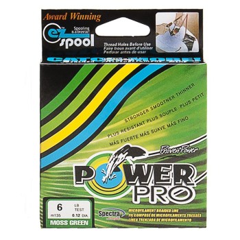 Шнур плетёный Power Pro 0,12 135М тёмно зелёный 1