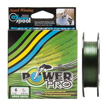 Шнур плетёный Power Pro 0,12 135М тёмно зелёный