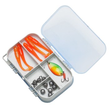 Коробка Aquatech 2510 двухсторонняя 10 ячеек рыбалка для снастей блесна силикон воблер 4
