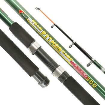 Спиннинг телескопический карповое удилище Winner Tele Python Carp 3 м тест 100-300 5 сложений
