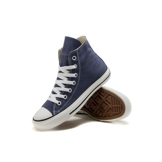 Женские синие Converse высокие 3