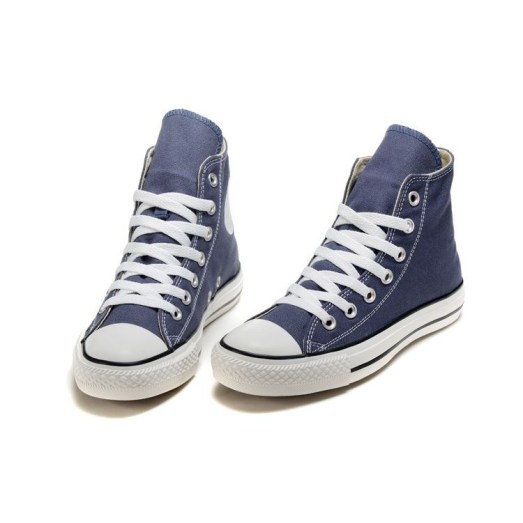 Женские синие Converse высокие 4